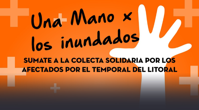 Una mano por los inundados