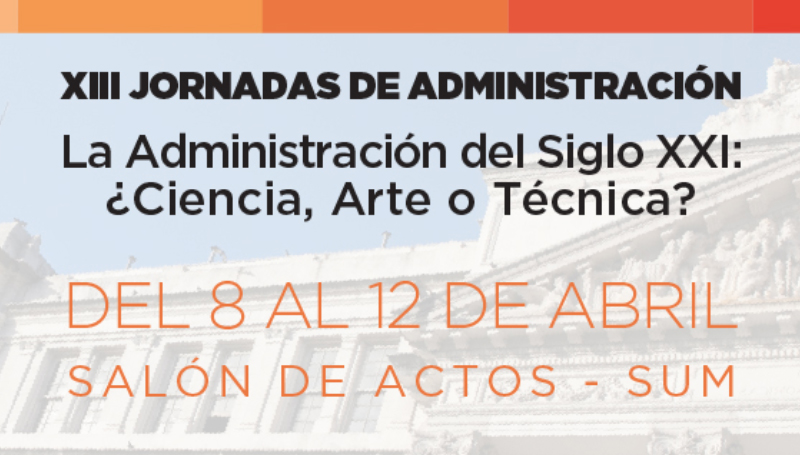 XIII Jornadas de Administración